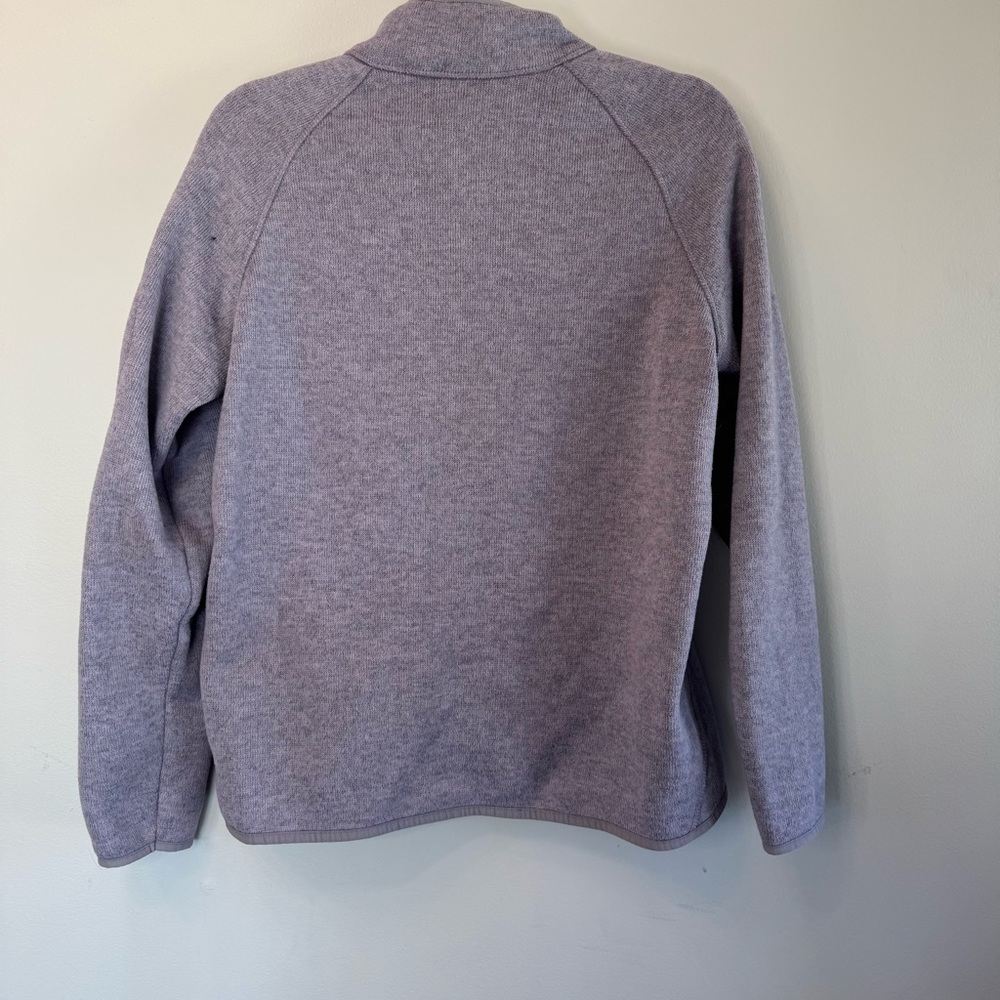 Eddie Bauer purple zip up fuzzy‎ jacket - Picture 2 of 4